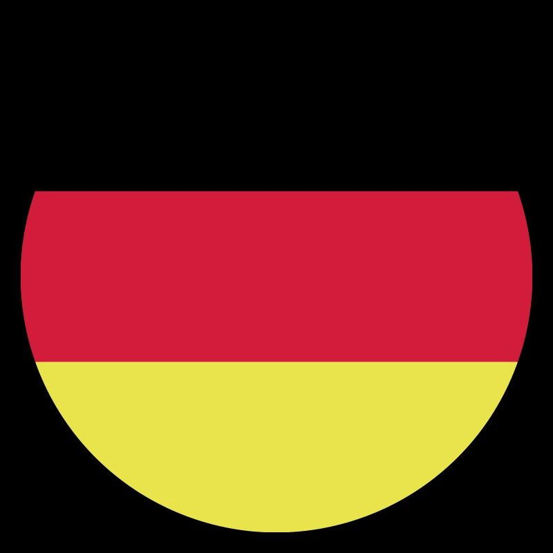 Drapeau Allemagne Allemagne Trois couleurs Vector Rond