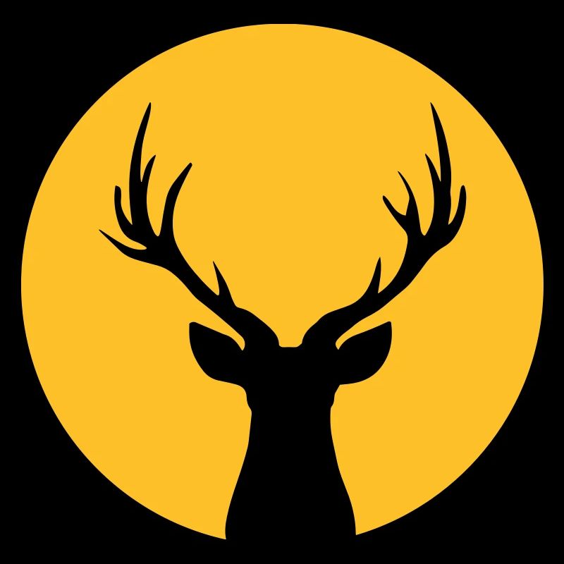 Deer In Moonlight Front