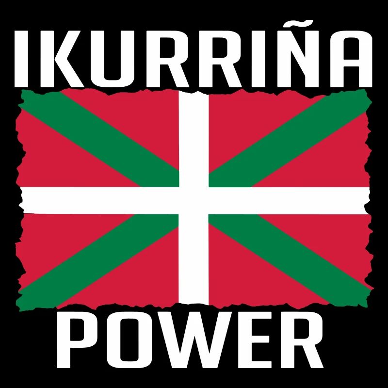 Basque flag Ikurrina power