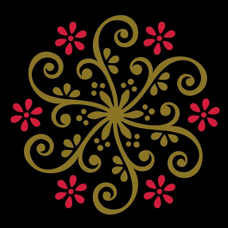 Flower floral pattern nature mandala