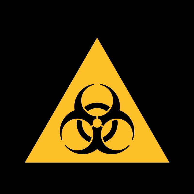 Symbole de danger - Biohazard (2 couleurs)