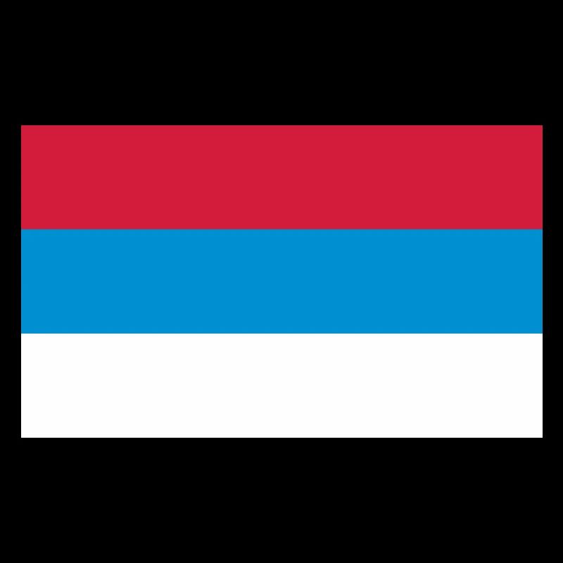 Nationalflagge von Serbien