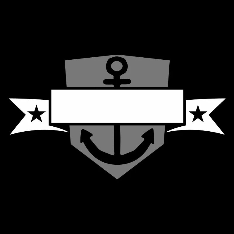 bannière bouclier blason nom de texte ancré ancre jeter