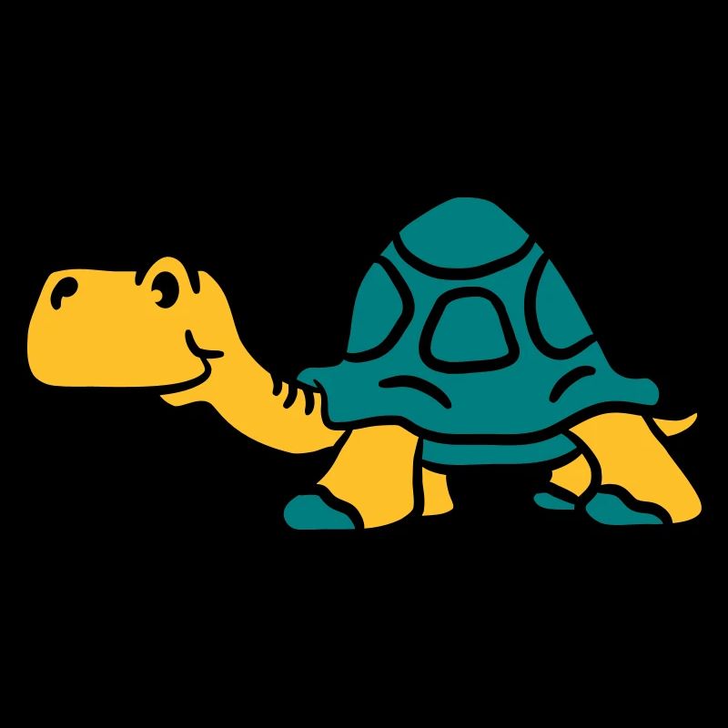 Old small cartoon turtle