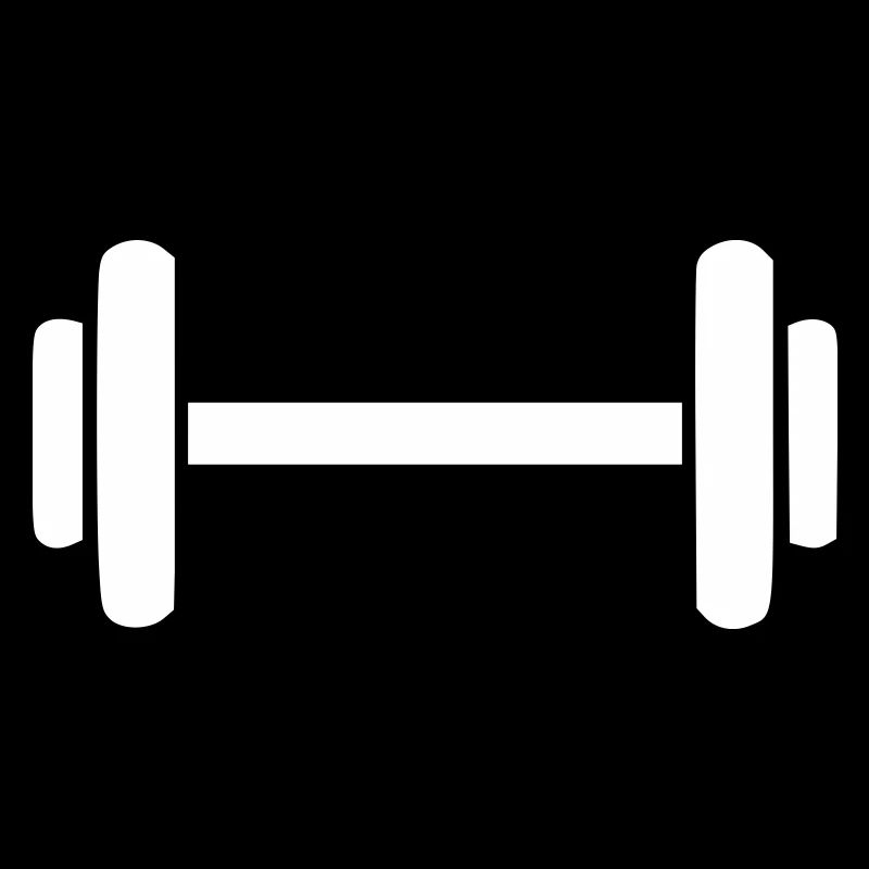 Strength Training Dumbbell Icon Minimal Icon Vector
