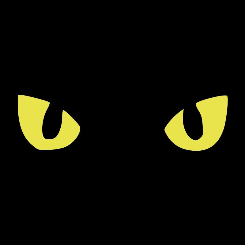 cat's eyes two colours