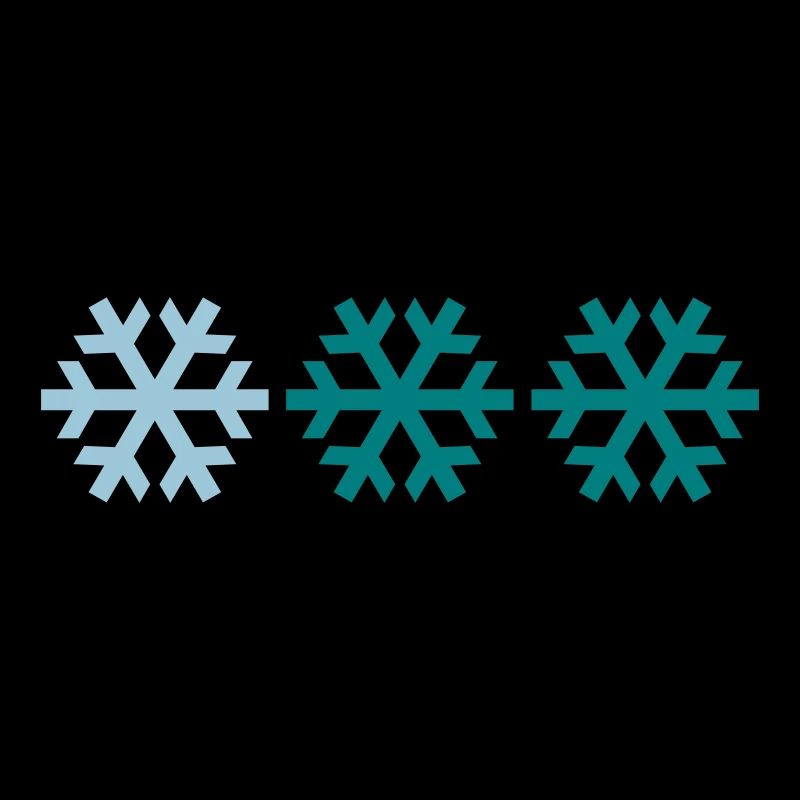 Three snowflakes