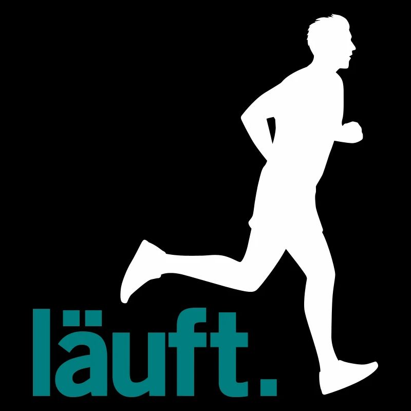 Läufer Mann läuft. Vector