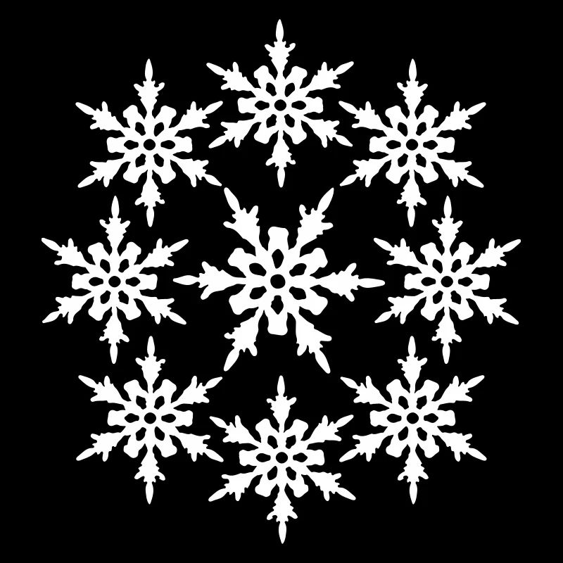 circle round pattern design cool winter cold snow