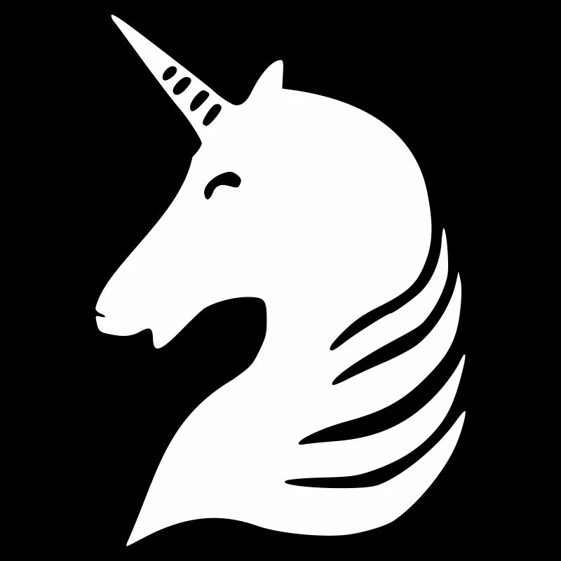 silhouette de licorne