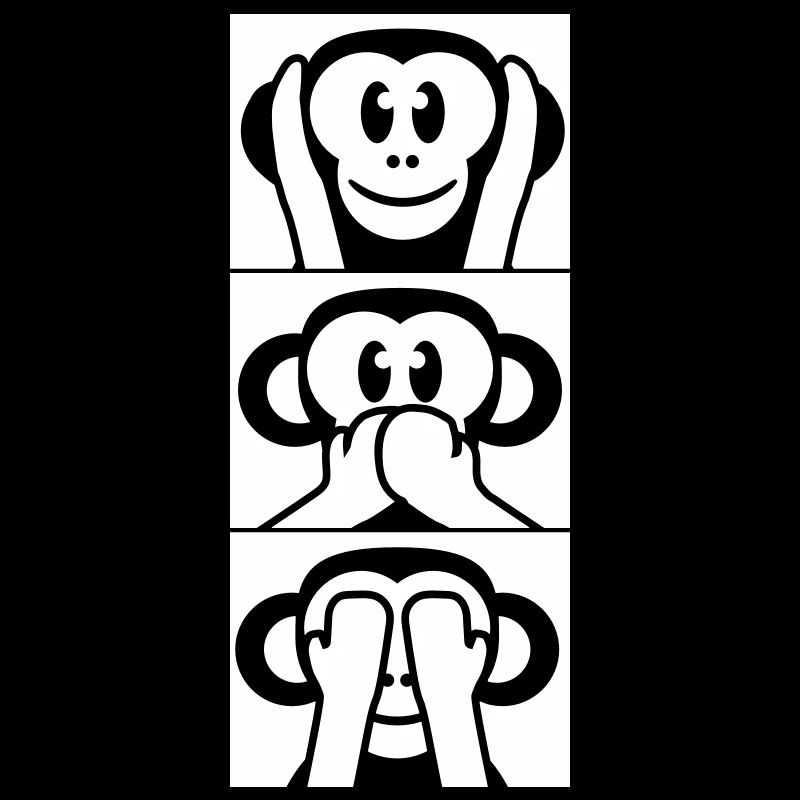 3 Wise Monkeys Hear Nothing Say See Monkey Fun