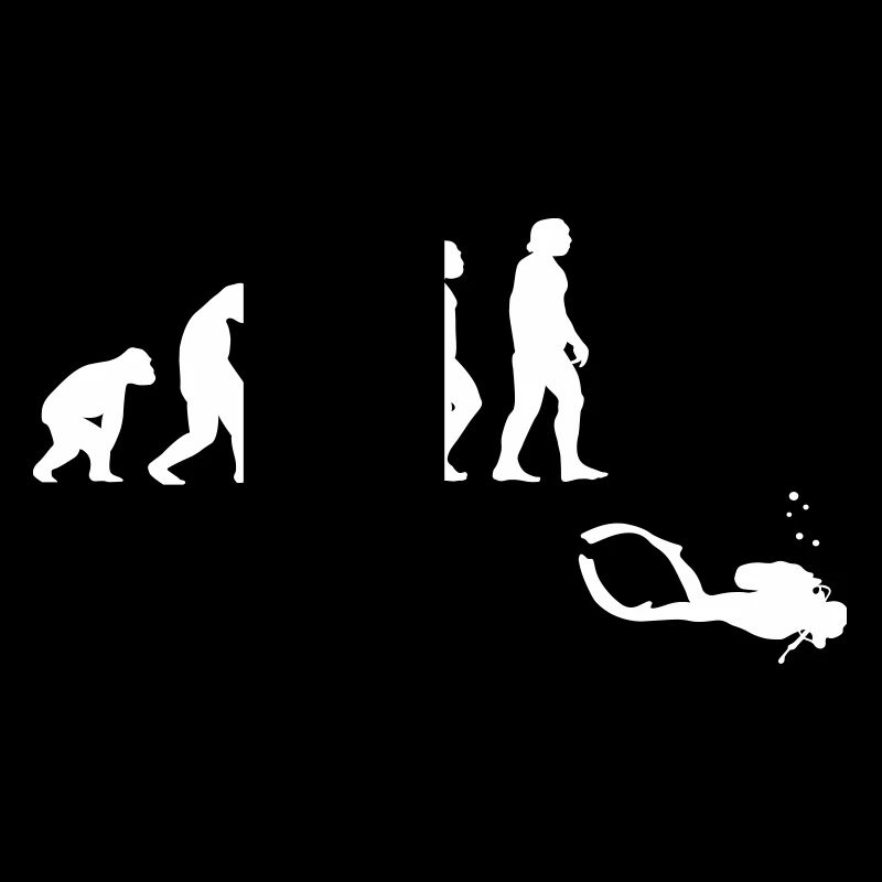 Evolution Tauchen mit Gerät