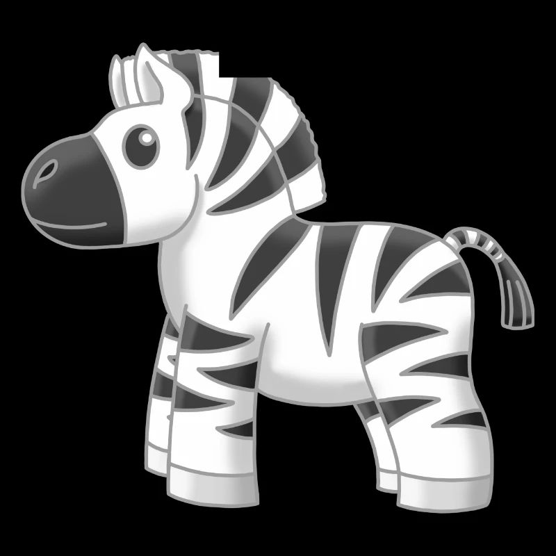 Süßes kleines Zebra