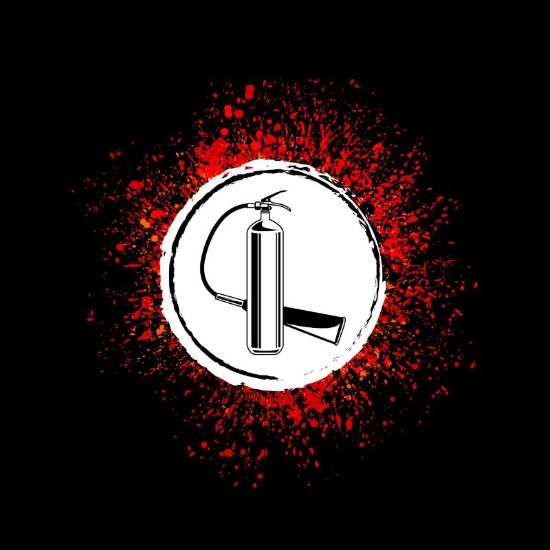 Fire extinguisher symbol fire brigade