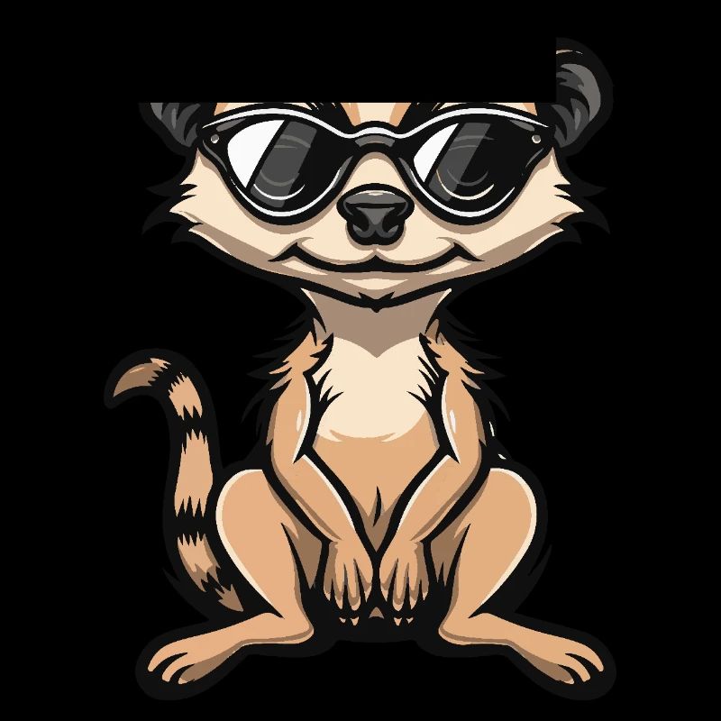 Erdmännchen Cool Comic