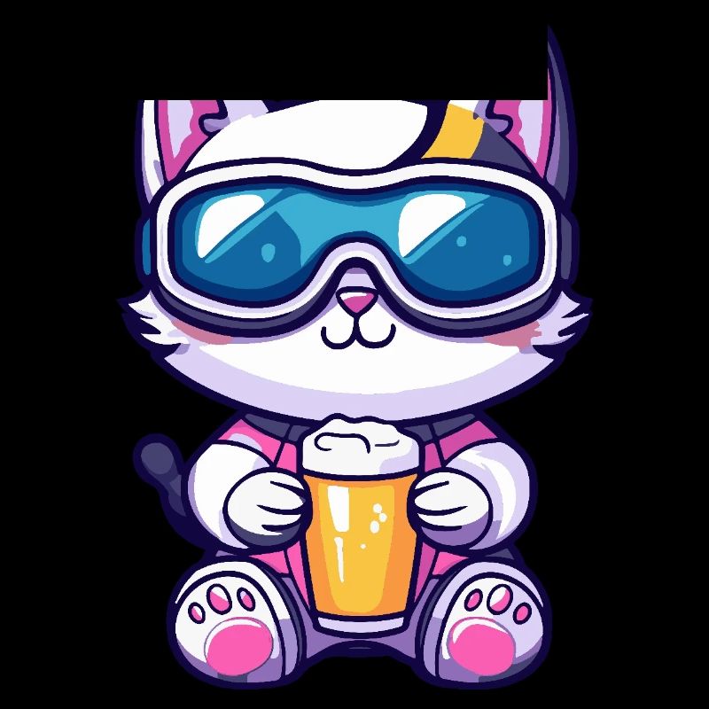 Katze Apres Ski Bier
