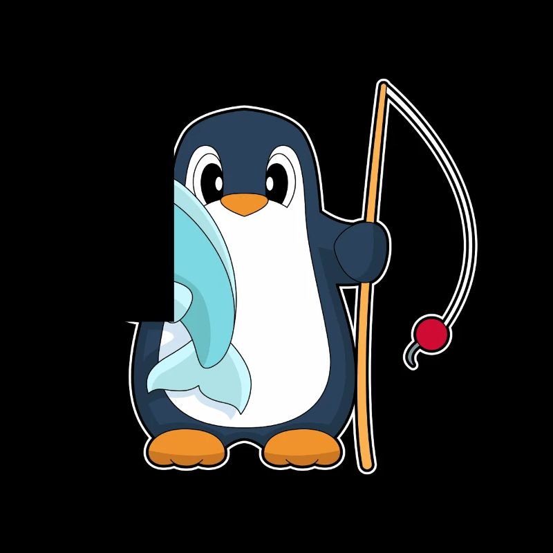 Pingouin Pêcheur Poisson Pêche