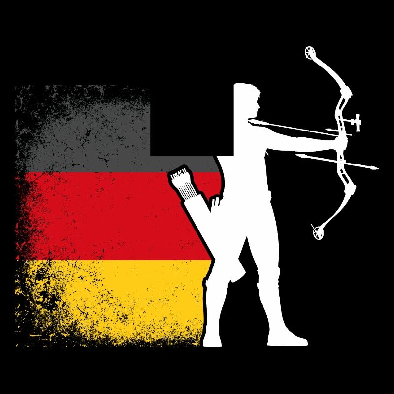 Archer Allemagne Drapeau Tir à l’arc