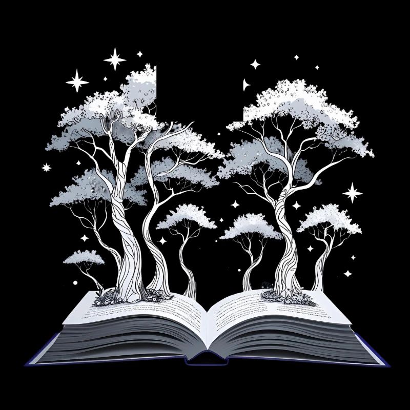 Magic Forest – Buch mit Bäumen