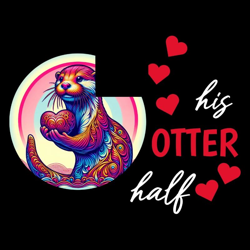 Otter half liebe geschenk