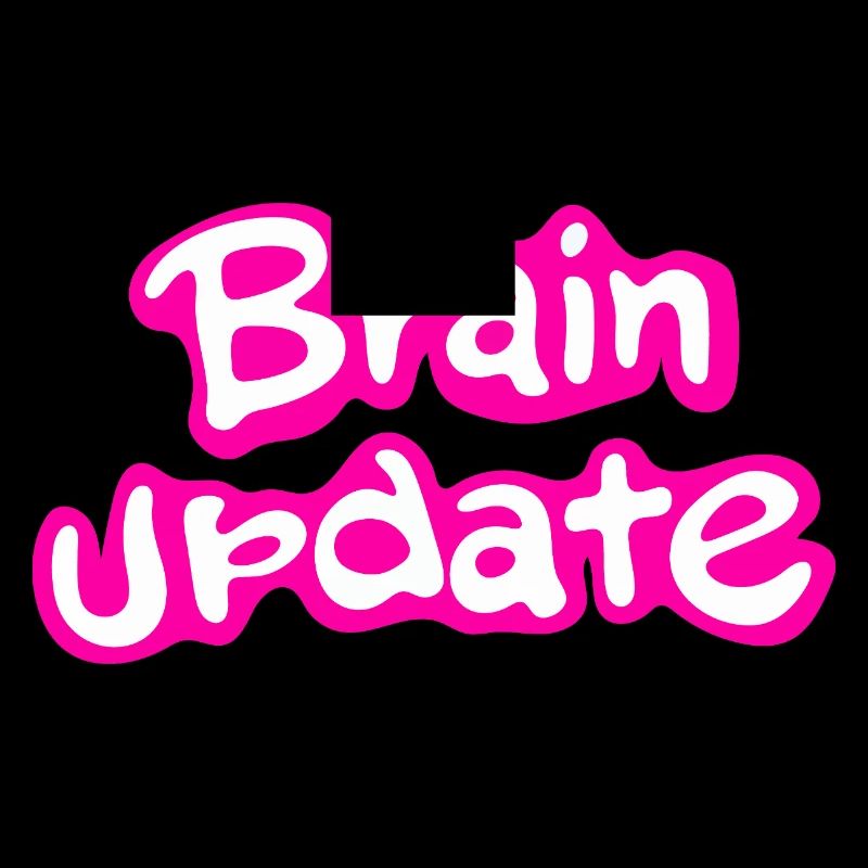 Brain Update Comic-Schrift pink.