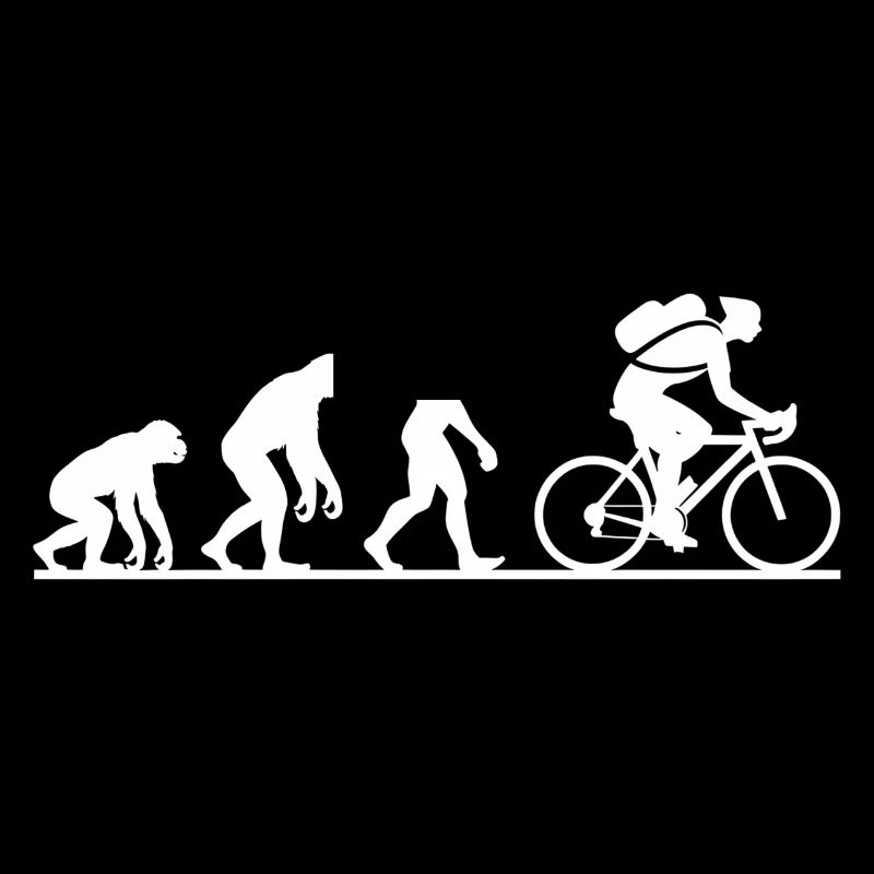 Evolution Radfahren Radfahren Biker Radfahren