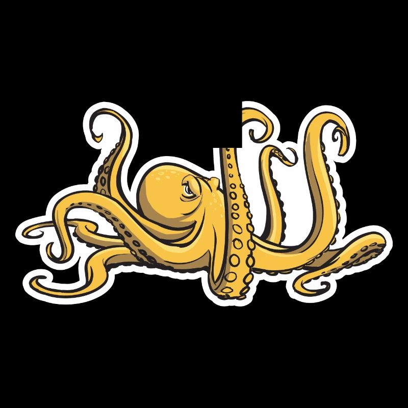 Evil Octopus - Eight Tentacles - Squid