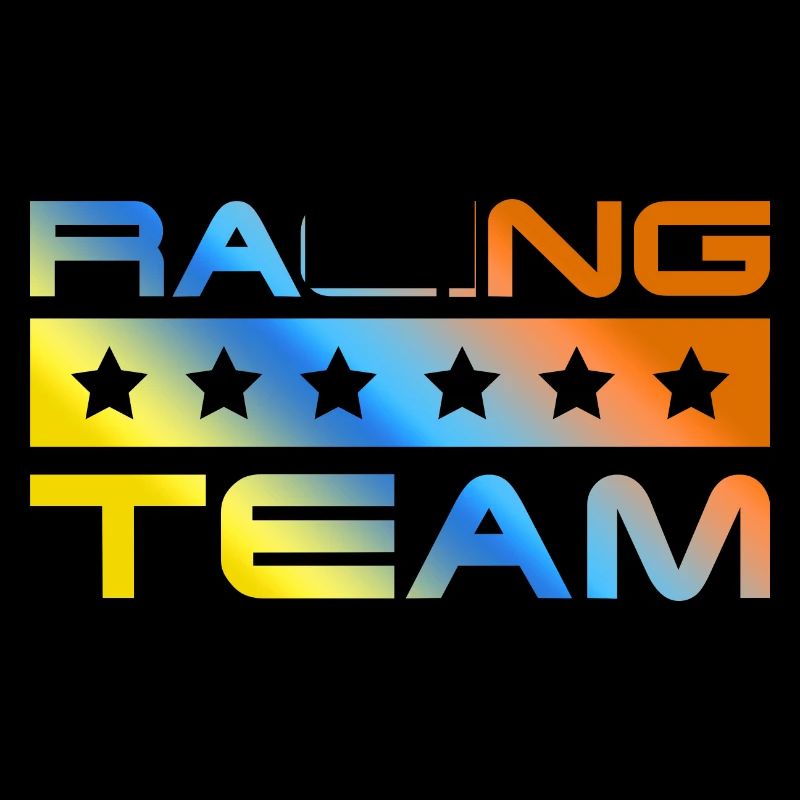 Équipe de course colorée