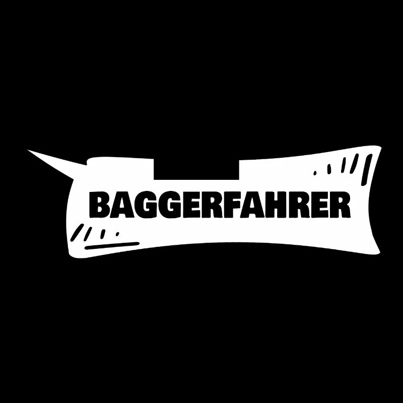 Sprechblase Baggerfahrer