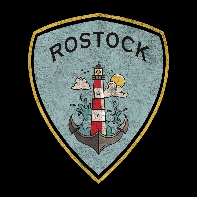 Rostock Wappen Leuchtturm Design / Geschenkidee