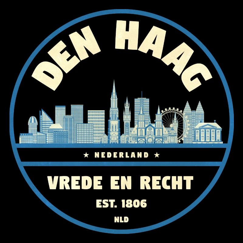 The Hague Skyline Emblem Netherlands