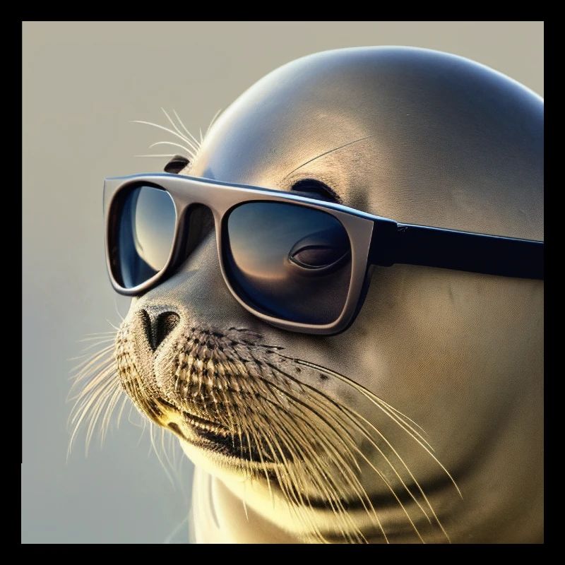 Scellé avec des lunettes de soleil