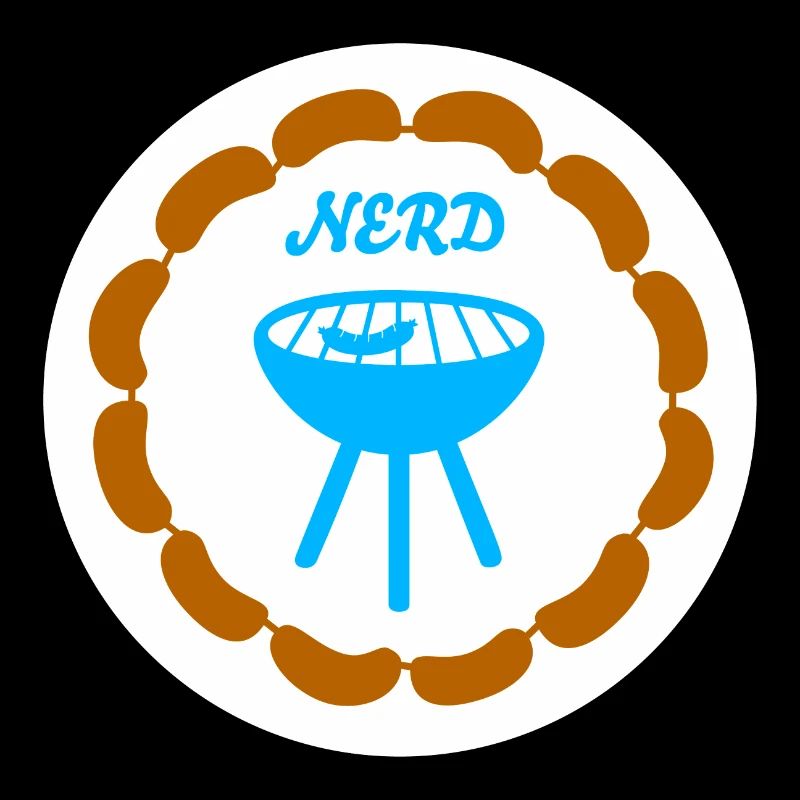 Sausage Chain Grilling Nerd Camping Bratwurst Grill
