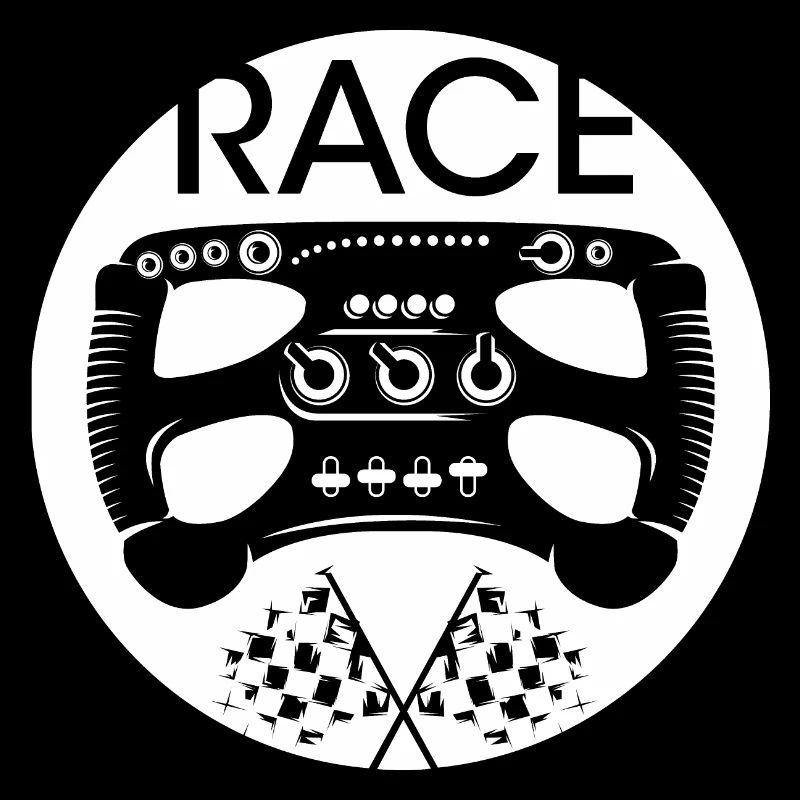 Race Steering Wheel Formula Logo Racing Cup Series