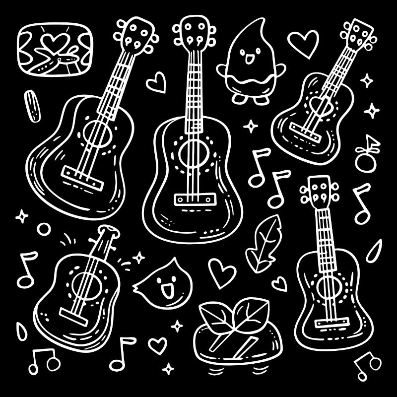 Cartoon Ukulele
