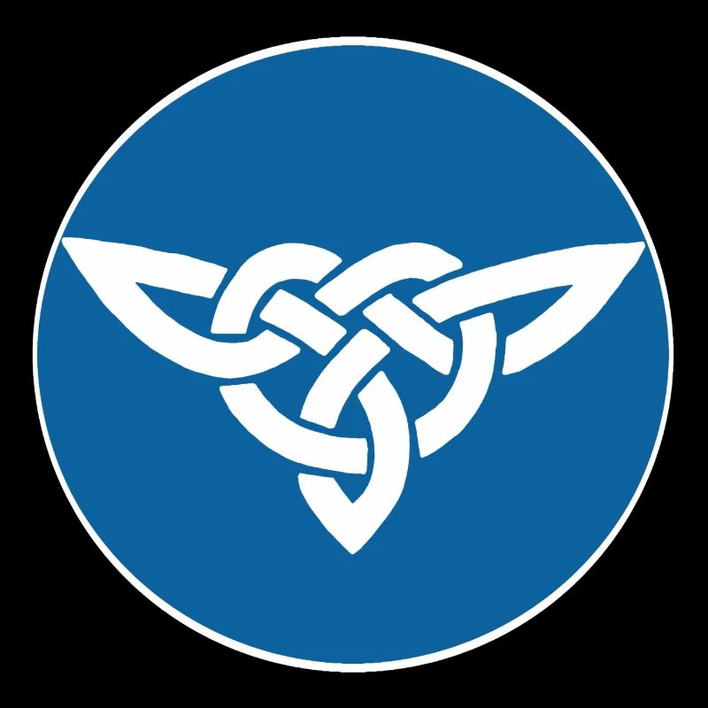 Oiseau celte bleu