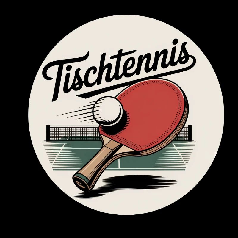 Table Tennis Retro Racket