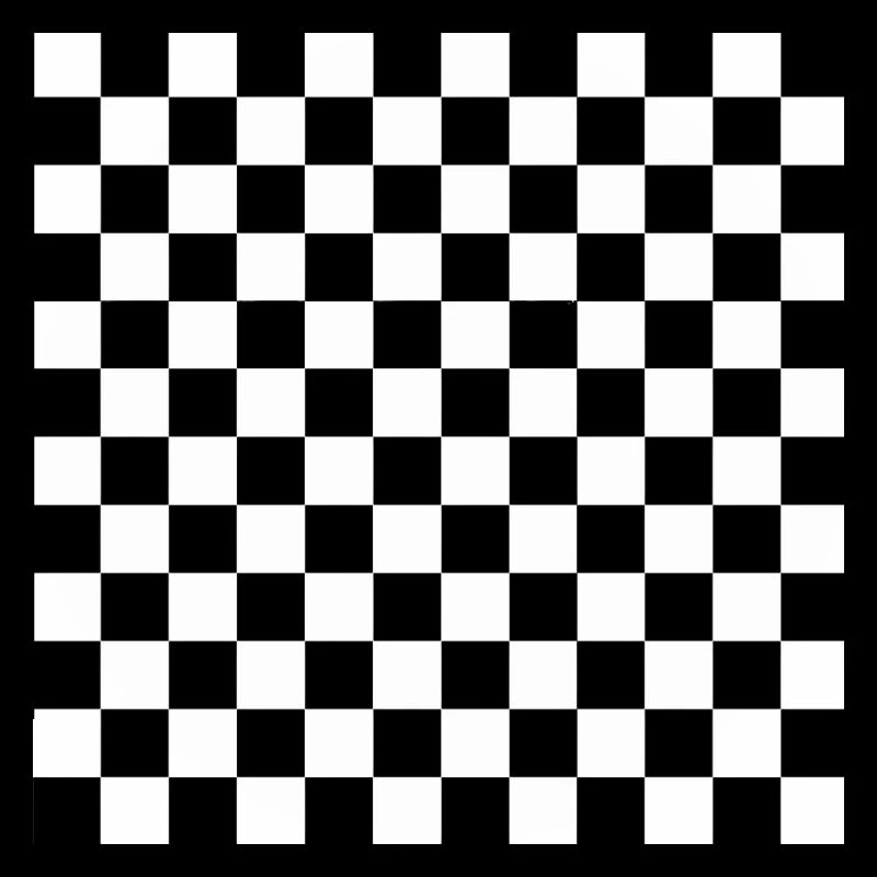 Carré d’échecs noir et blanc