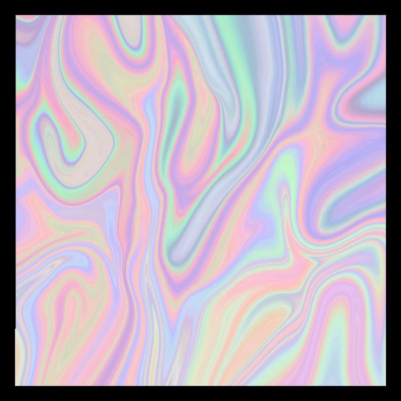 Iridescent Abstract Liquid Pastel Pattern