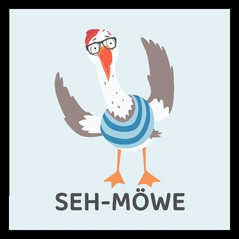 SEH-MÖWE – Lustige Möwe
