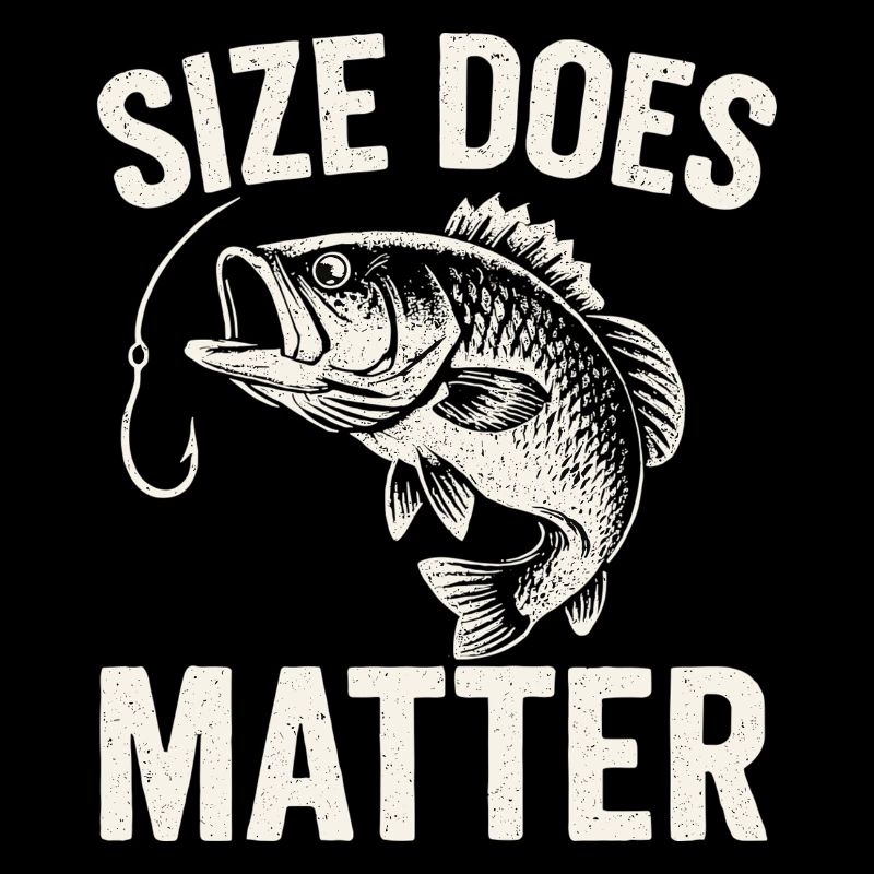 La taille compte - T-shirt Drôle de Pêcheur