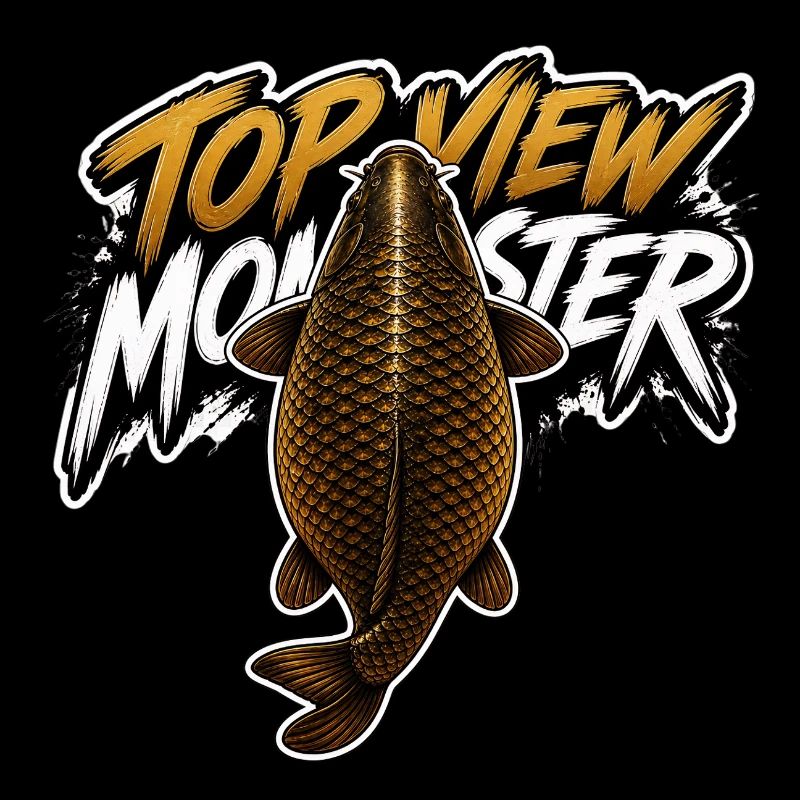 Vogelperspektive Monsterkarpfen – Kräftiges Angeldesign