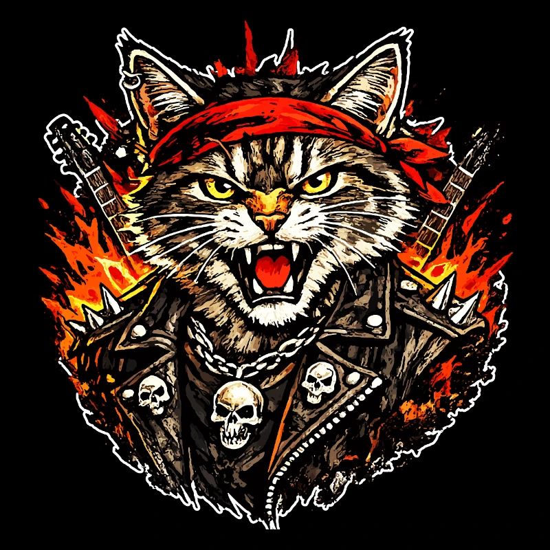 Rocker Katze