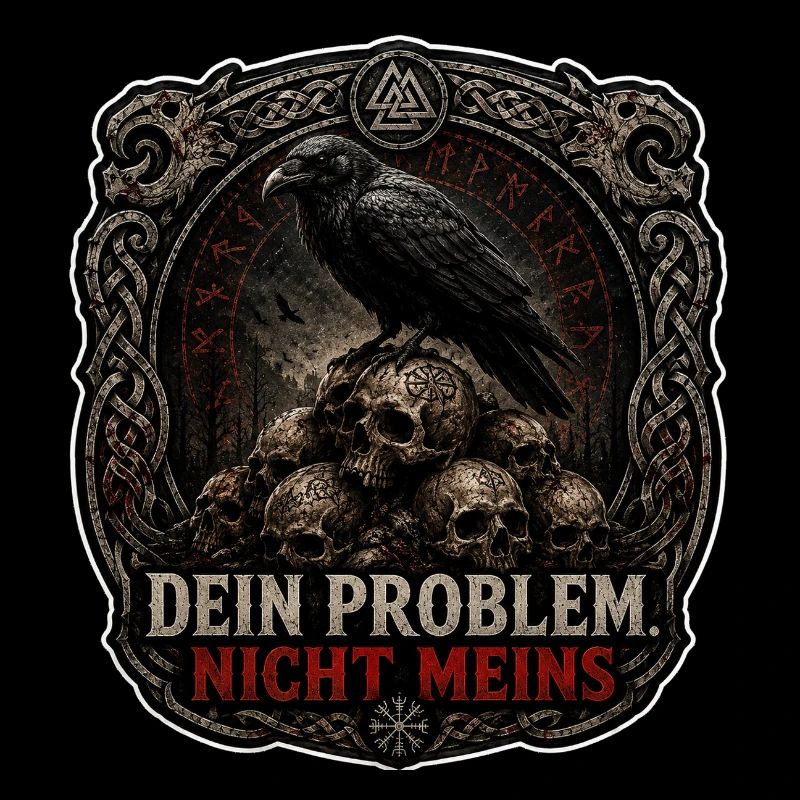 Dein Problem Nicht Meins Gothic Patch