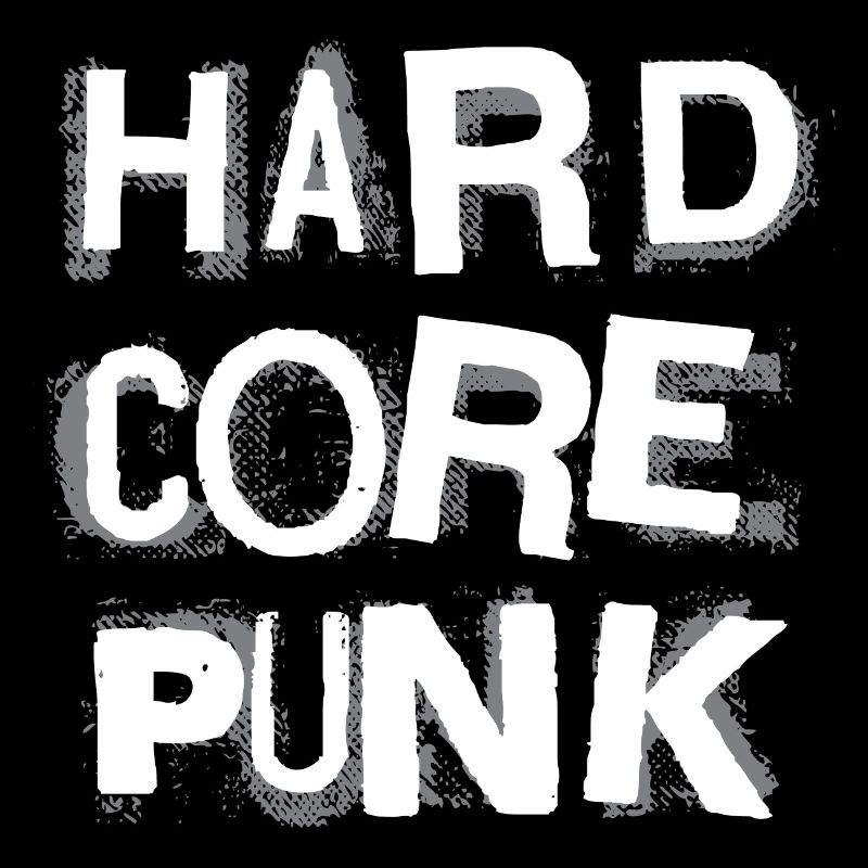Hardcore Punk Schablone Text