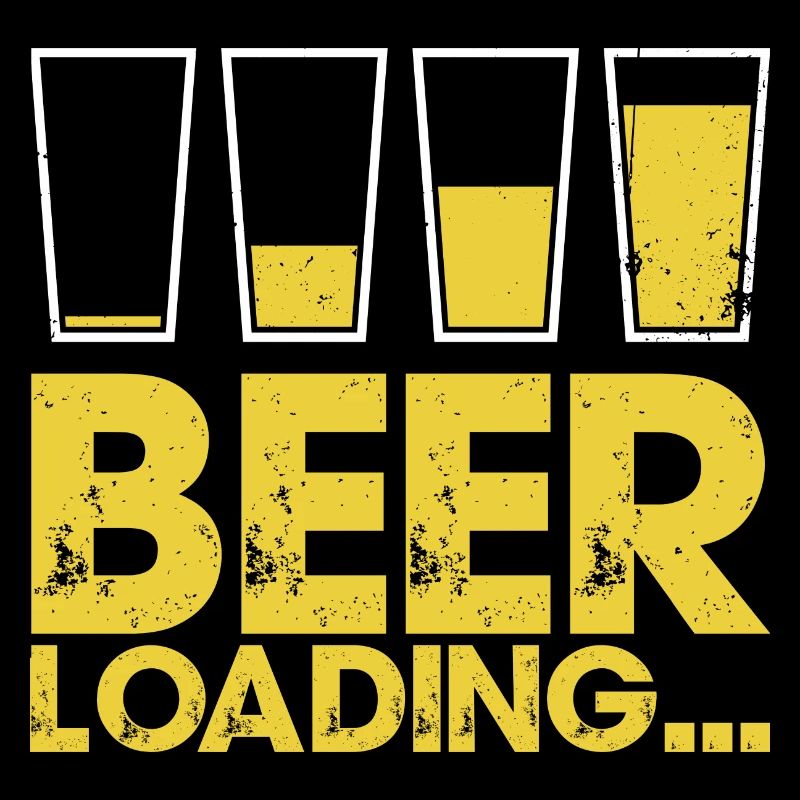 Beer Loading Distressed Typography