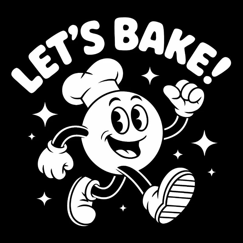 Motif de dessin animé Let’s Bake