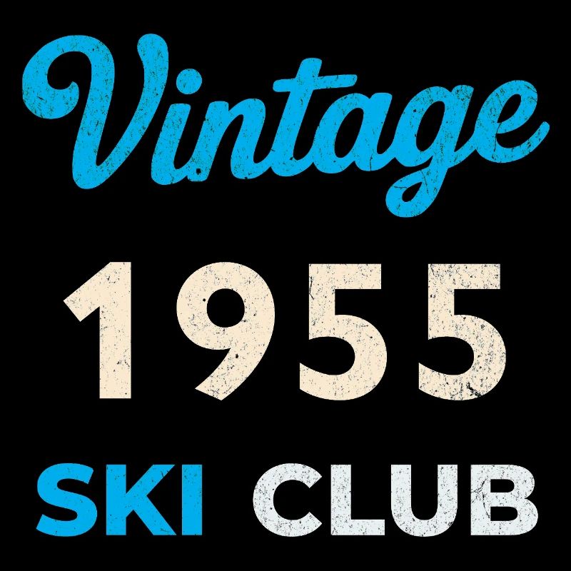 Vintage 1955 – Ski Club Retro Geburtsjahr Geschenk