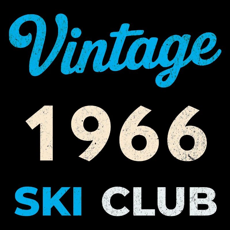 Vintage 1966 – Ski Club Retro Birth Year Gift
