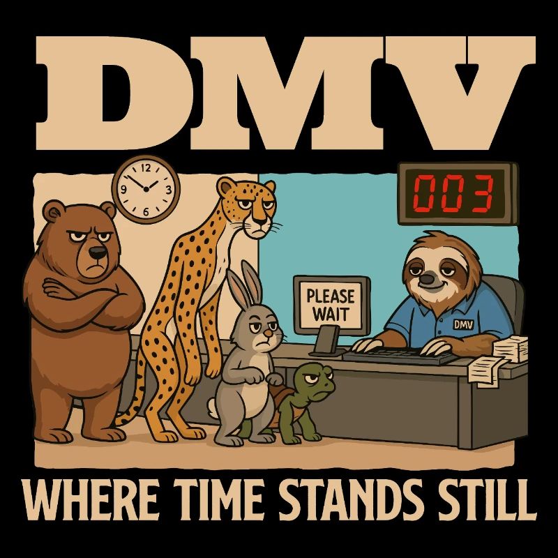 DMV : Where Time Stops Still : Sarcasme drôle